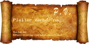 Pieller Verbéna névjegykártya